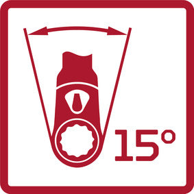 R70000003 - Carraca reversible 3/4", L=510 mm, angle de tornada 15°