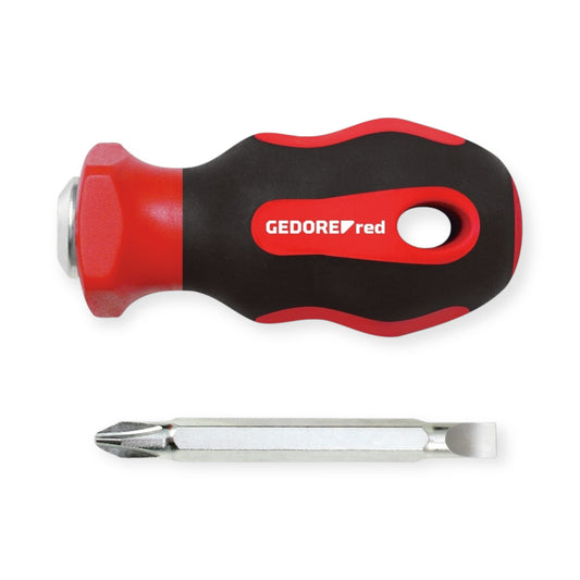 GEDORE red R38002002 - Destornillador corto 2 en 1