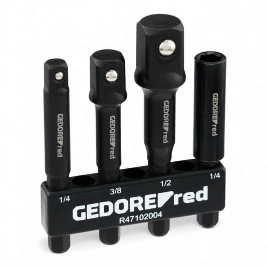 GEDORE red R47102004 - Juego de 4 adaptadores para taladros y atornilladores