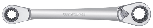 GEDORE red R07501019 - Llave de carraca poligonal doble 10+13+17+19 mm