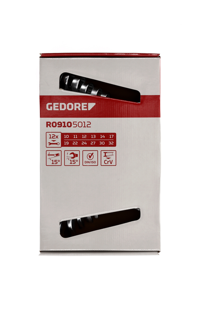 GEDORE red R09105012 - Juego de llaves combinadas, 10-32 mm, 12 llaves