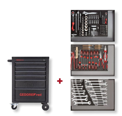 R21560005 - Carro de taller MECHANIC amb assortiment de 129 eines