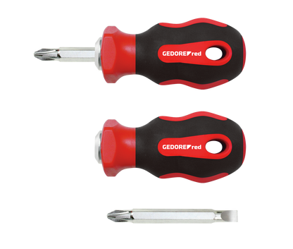 GEDORE red R38002002 - Destornillador corto 2 en 1
