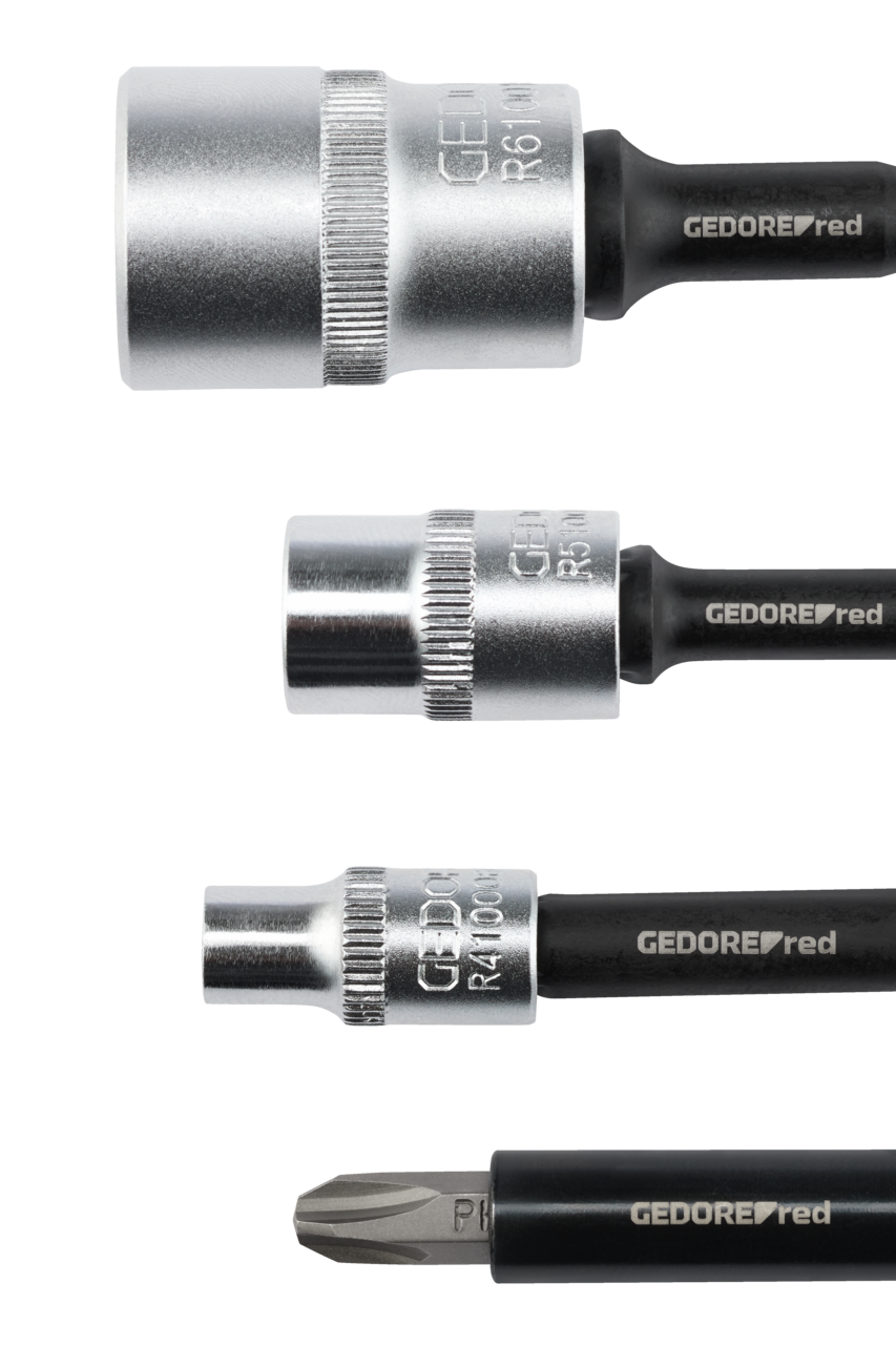 GEDORE red R47102004 - Juego de 4 adaptadores para taladros y atornilladores
