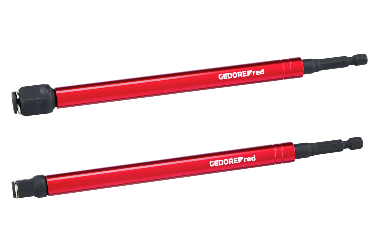 GEDORE red R47112002 - Juego de 2 alargadores para llaves de vaso con tubo protector