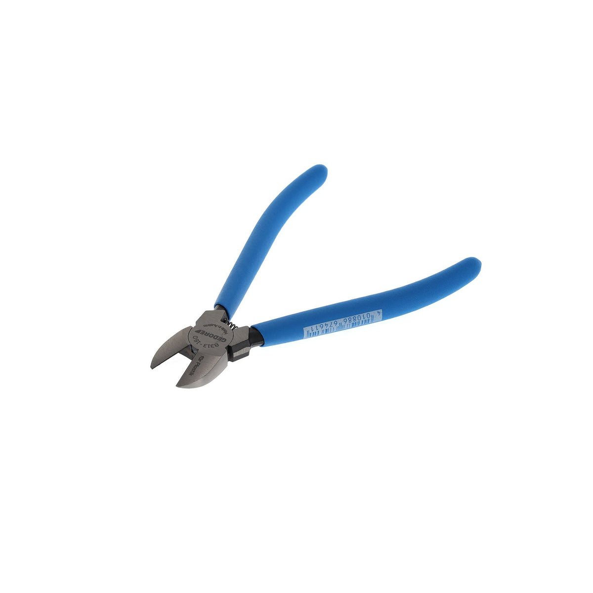 Alicate de corte diagonal para plástico con mango plastificado 160 mm