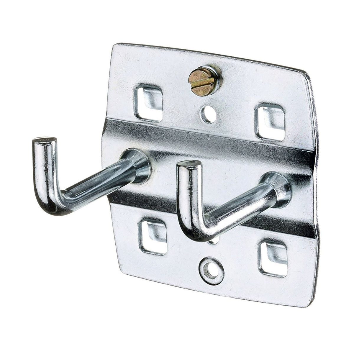 Gancho doble de punta vertical para panel perforado 35 mm
