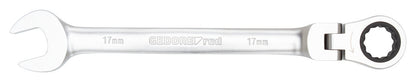 Llave combinada de carraca articulada