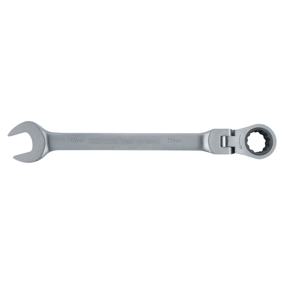 Llave combinada de carraca articulada