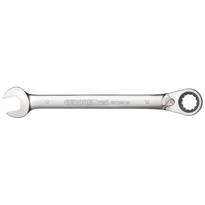 Llave combinada de carraca con palanca de cambio