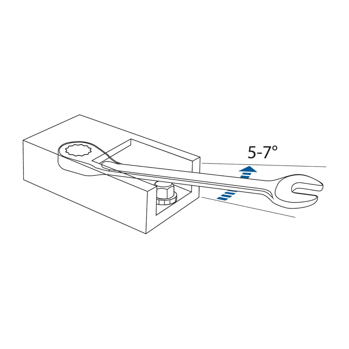 Llave combinada de carraca reversible 7 UR