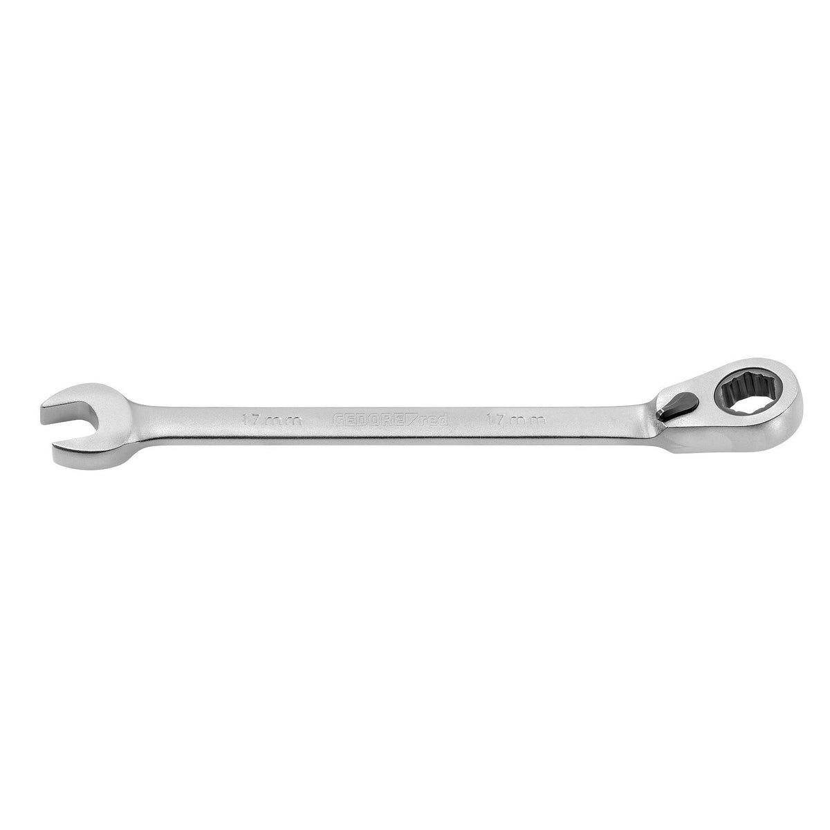 Llave combinada de carraca reversible con función de sujeción 17 mm