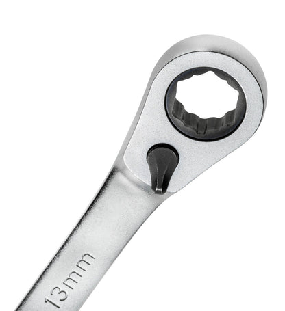 Llave combinada de carraca reversible con función de sujeción
