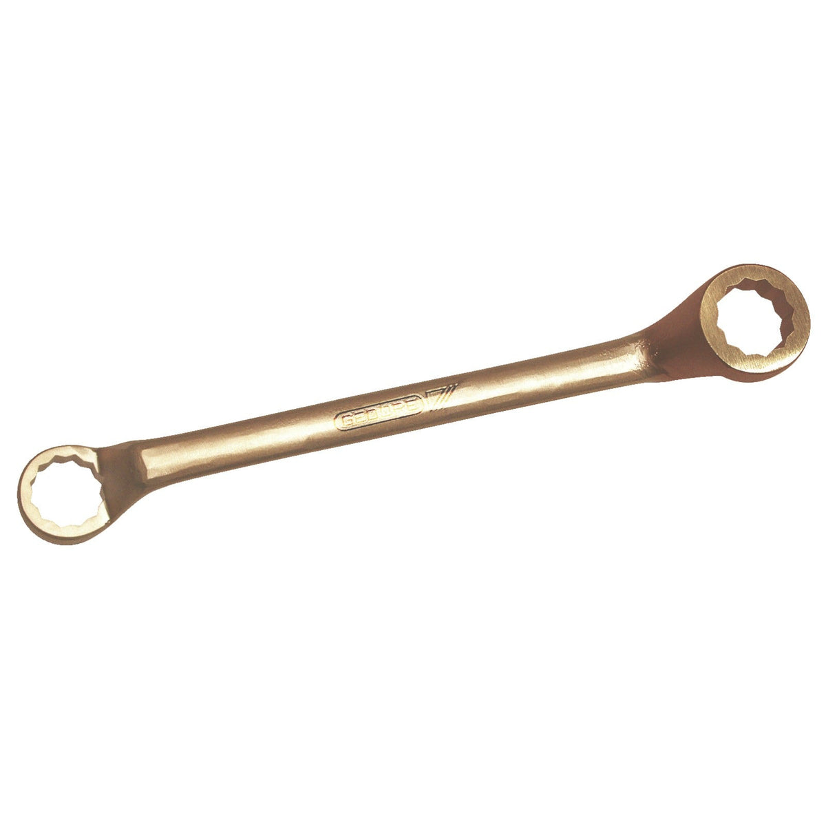 Llave de estrella doble acodada antichispa en pulgadas 11/16 x 3/4"