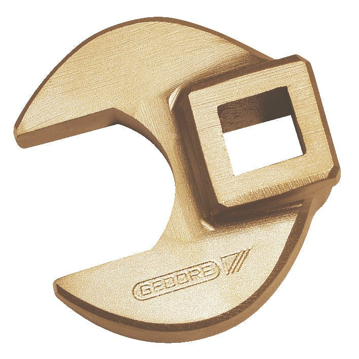 Llave de pie bifurcado antichispa con cuadradillo de 1/2" 18 mm