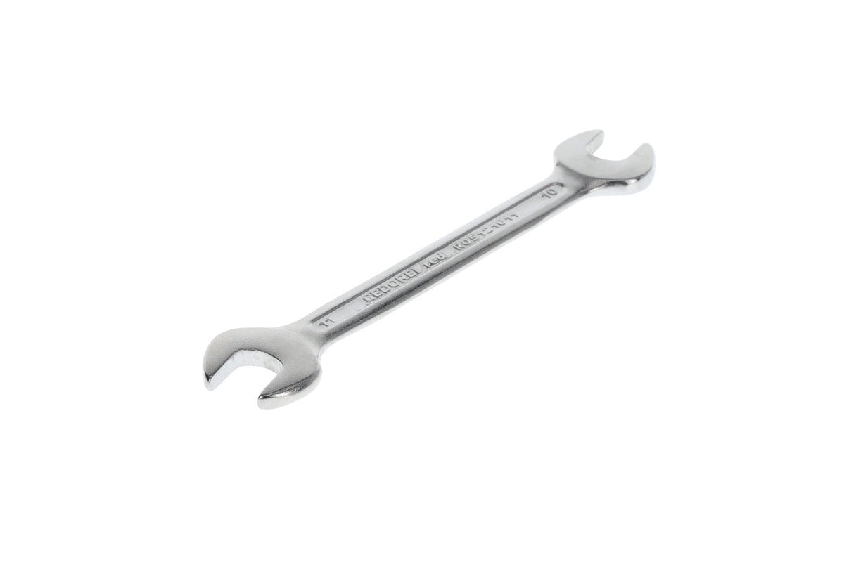 Llave fija de doble boca abierta compacta 10 x 11 mm