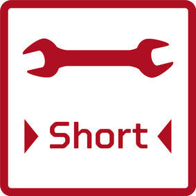 Llave fija de doble boca abierta compacta