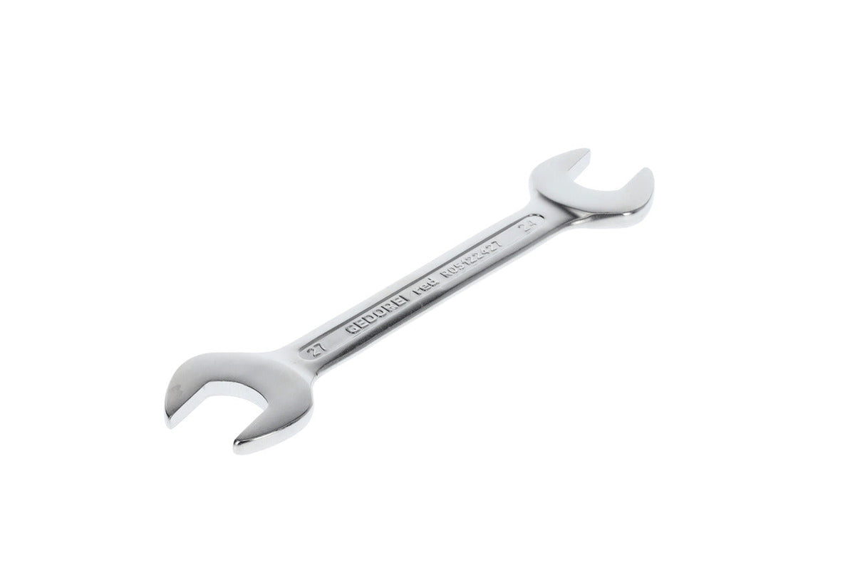 Llave fija de doble boca abierta compacta 24 x 27 mm