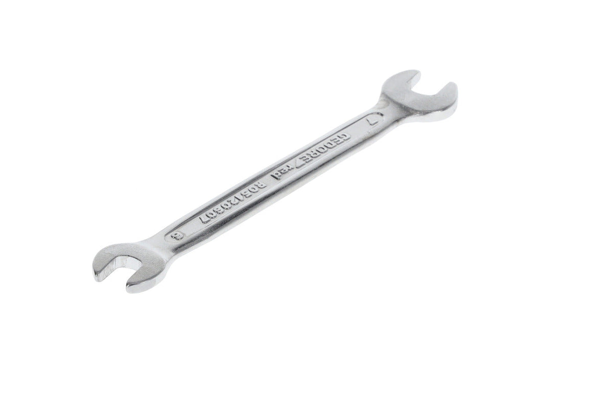 Llave fija de doble boca abierta compacta