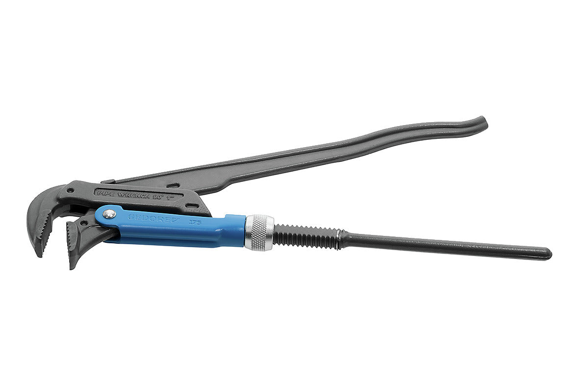 Llave para tubos con cabeza a 85°