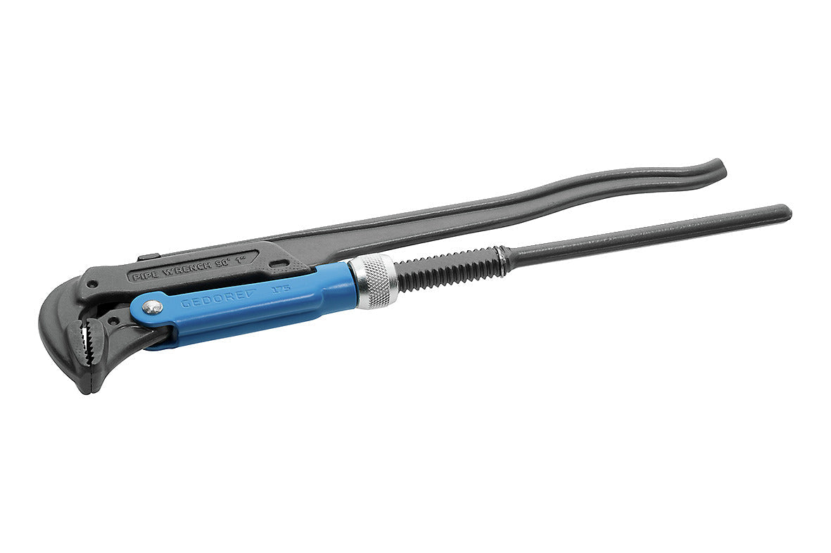 Llave para tubos con cabeza a 85°