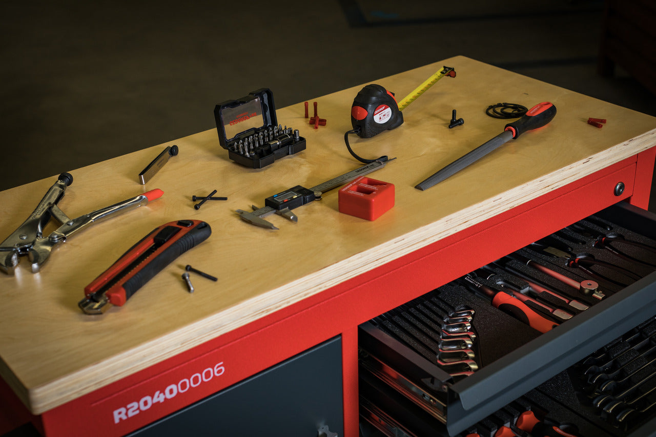 R20400006 - Banc de treball mòbil MECHANIC, amb 6 calaixos 988x431x935 mm