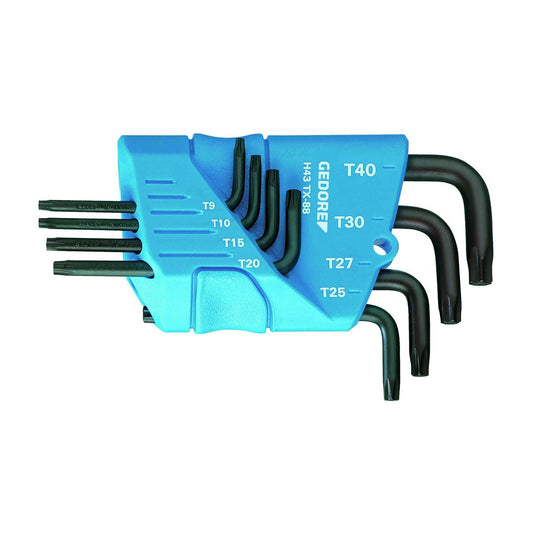 GEDORE H 43 TX-88 - Juego de 7 Llaves TORX® T9-T40
