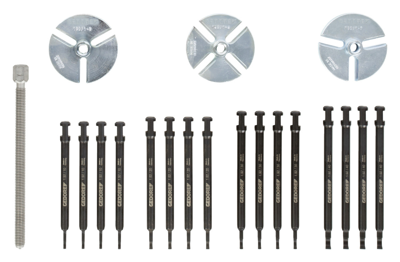 1.92/1 - Joc d'extractor rodaments per a rodaments: 6000-6010, 6200-6205, 6300-6304