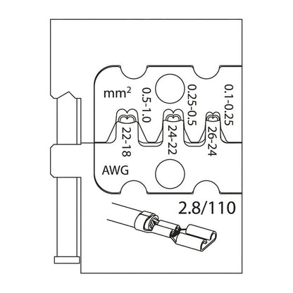 GEDORE 8140-10 - Módulo conectores planos