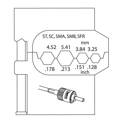 GEDORE 8140-12 - Módulo conectores fibra óptica