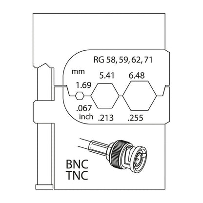 GEDORE 8140-14 - Módulo conectores coaxiales