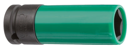 K 19 LS - Vasos de impacto de 1/2" de perfil hexagonal, modelo largo especial llantas