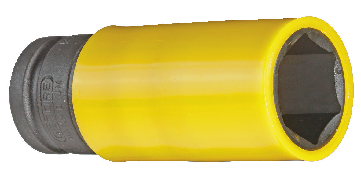 K 19 LS - Vasos de impacto de 1/2" de perfil hexagonal, modelo largo especial llantas