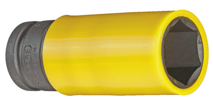 K 19 LS - Vasos de impacto de 1/2" de perfil hexagonal, modelo largo especial llantas