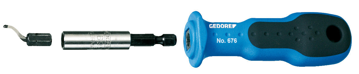 GEDORE E-8730 - Punta desbarbadora hexagonal de 1/4"