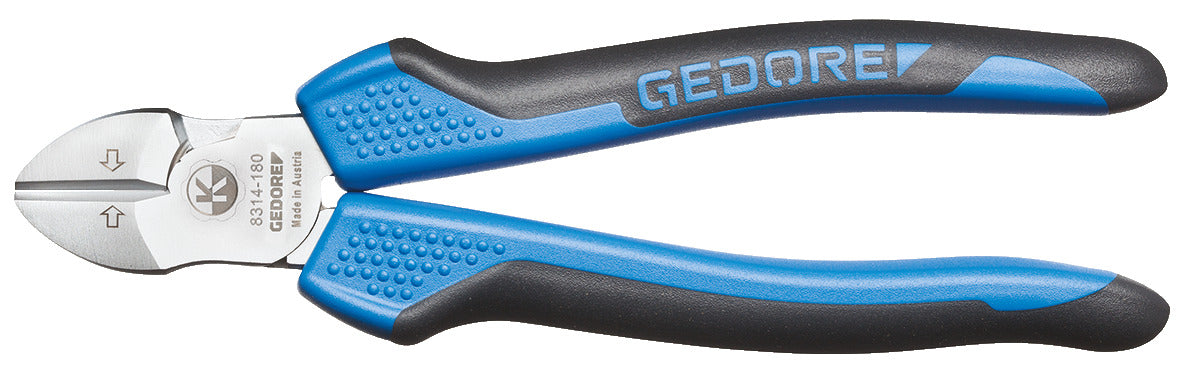 Gráfico de especificaciones del alicate de corte diagonal GEDORE 8314-180 JC