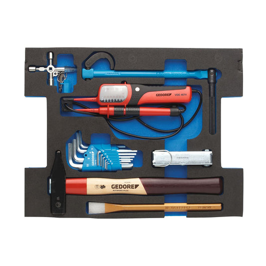 GEDORE 1100 CT2-03-600 D - Surtido 23pzas en módulo LBOXX