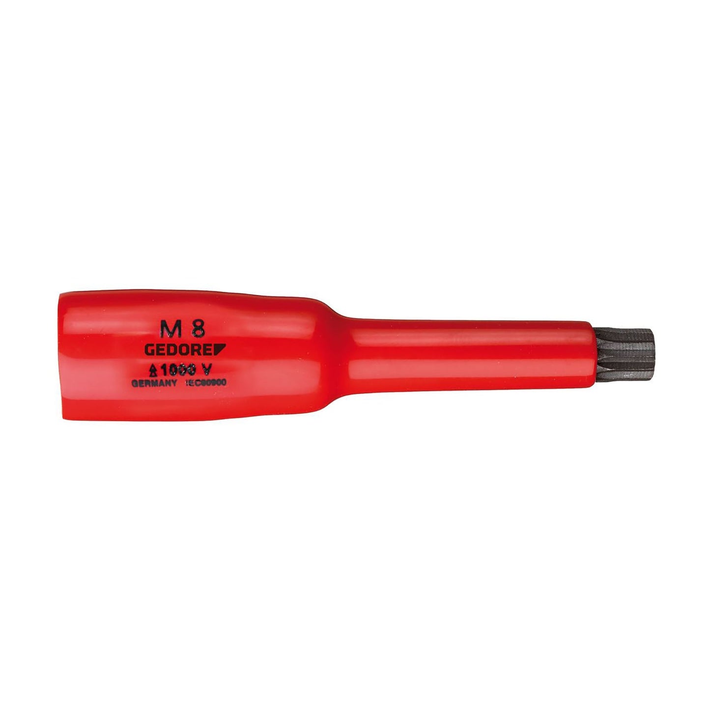 Vasos destornilladores aislados VDE de 3/8" con punta multilateral XZN