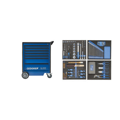 GEDORE 2005-TS-147 - Carro 2005 + Assortiment 147 Htas (2980282)