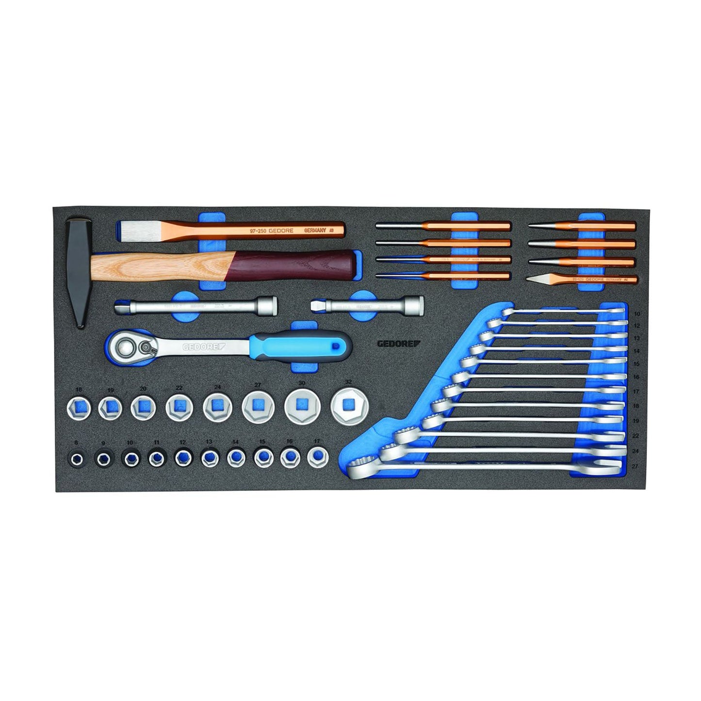 GEDORE 1110 WMW S-03 - WorkMo AN3 con surtido 110 pza (3005194)