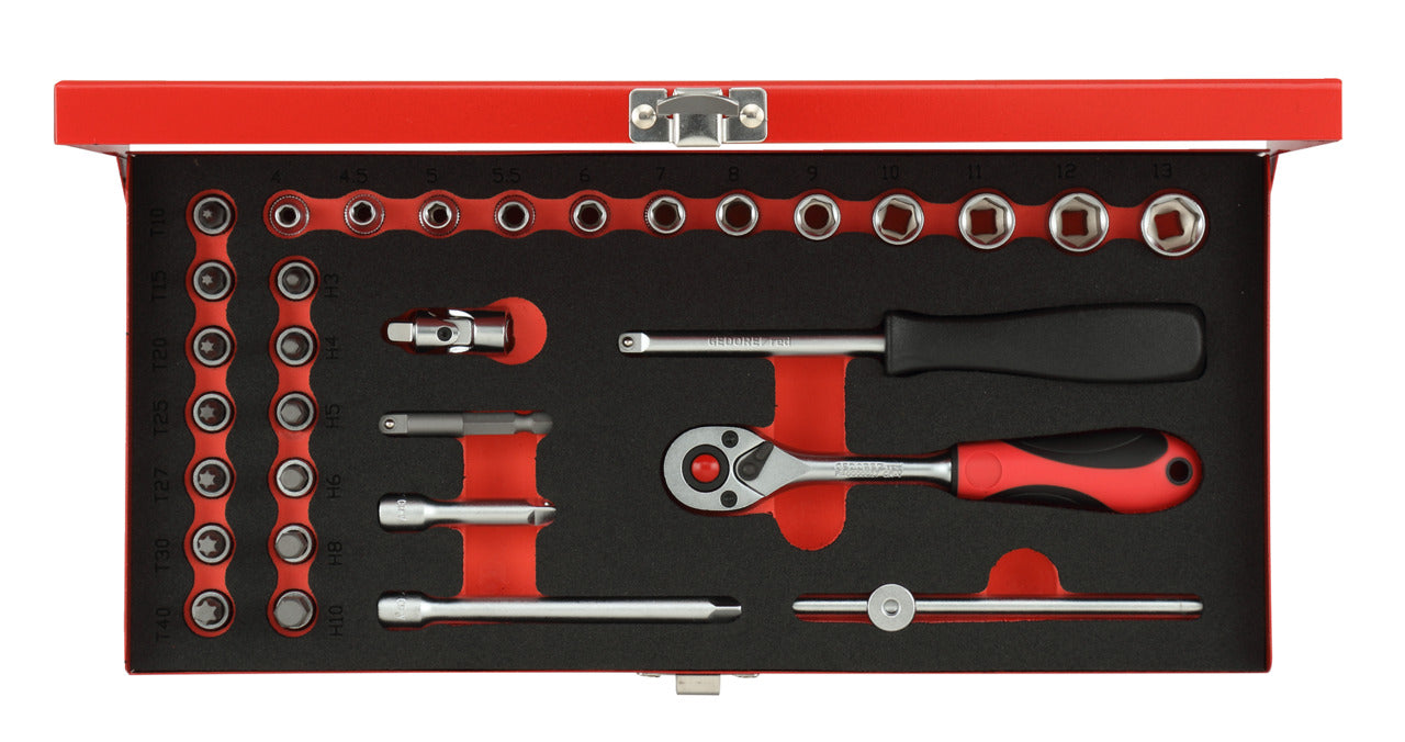 R49014033 - Joc de claus de got 1/4", 4-13 mm, 33 peces