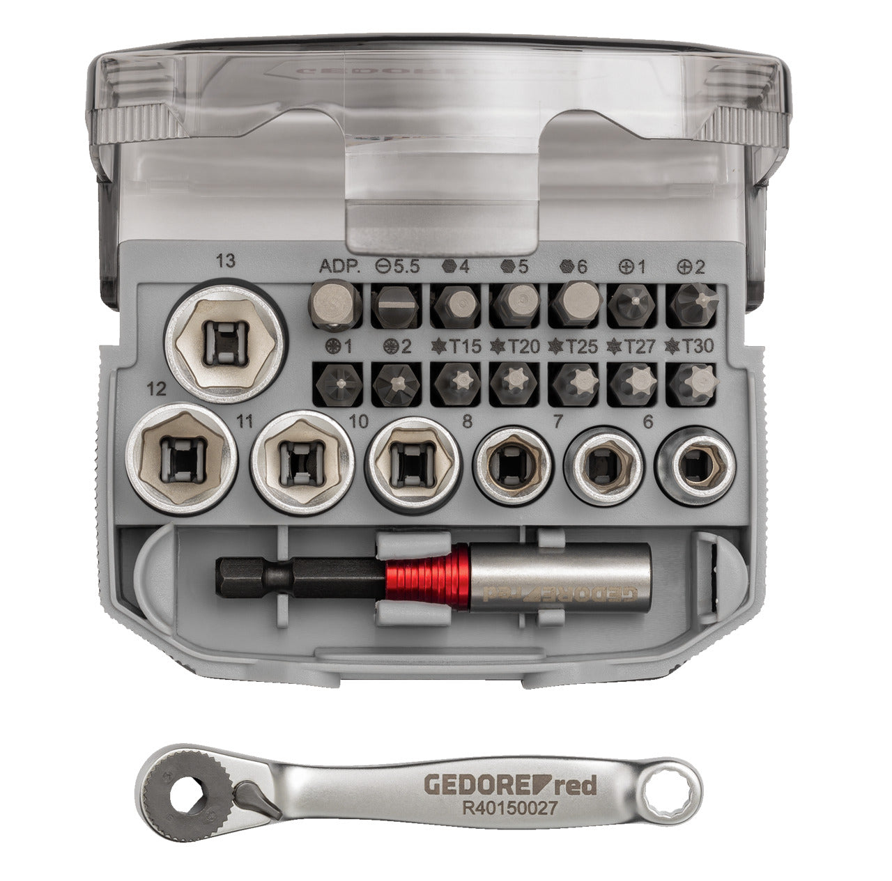 R49005023 - Joc de puntes i gots 1/4" 6-13 mm, 23 peces