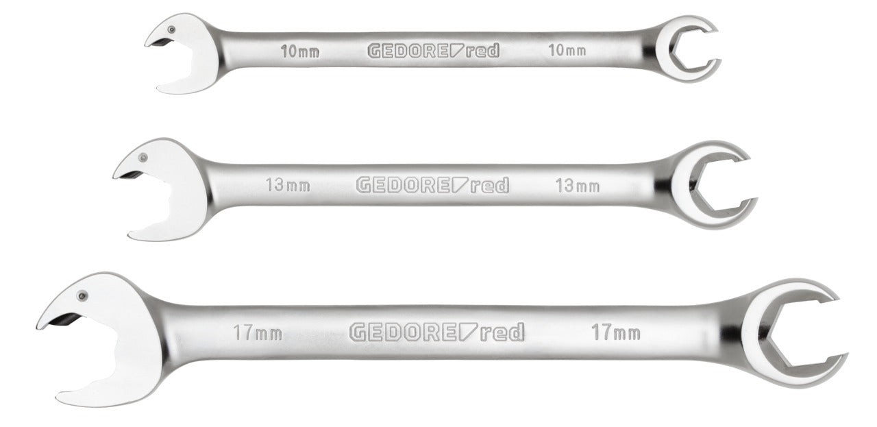 GEDORE red R05905004 - Juego de 4 llaves combinadas con efecto carraca 10-19mm