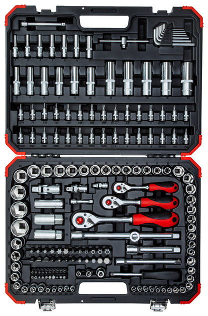 R45603172 - Joc de claus de got 1/4"+3/8"+1/2", 172 peces