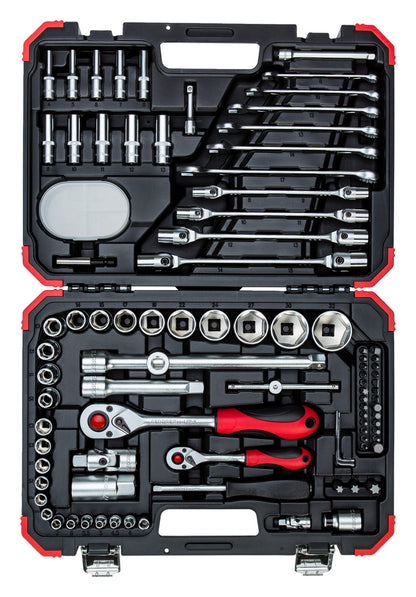 R46003092 - Joc de claus de got 1/4"+1/2", 92 peces