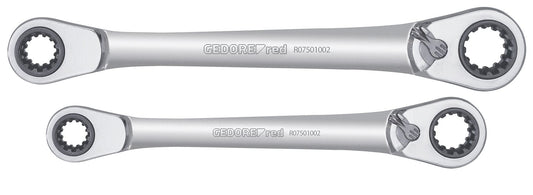 GEDORE red R07501002 - Juego de 2 llaves de carraca para 63 aplicaciones diferentes