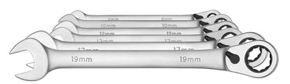 GEDORE red R07205106 - Juego de 6 llaves combinadas de carraca, 8-19mm
