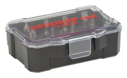 R33005009 - Juego de puntas 1/4" PH+SL+hexagonal con portapuntas magnético, 9 piezas