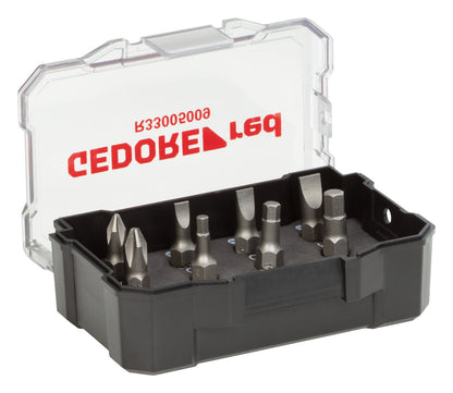 R33005009 - Juego de puntas 1/4" PH+SL+hexagonal con portapuntas magnético, 9 piezas