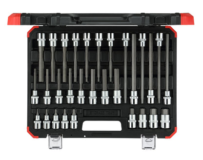 R68003030 - Juego de vasos destornilladores hexagonales de 1/2", 30 piezas